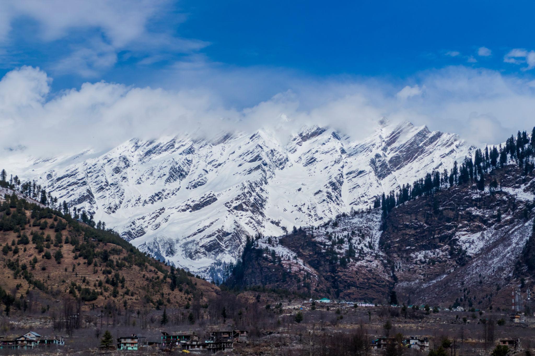 Manali mountains in India